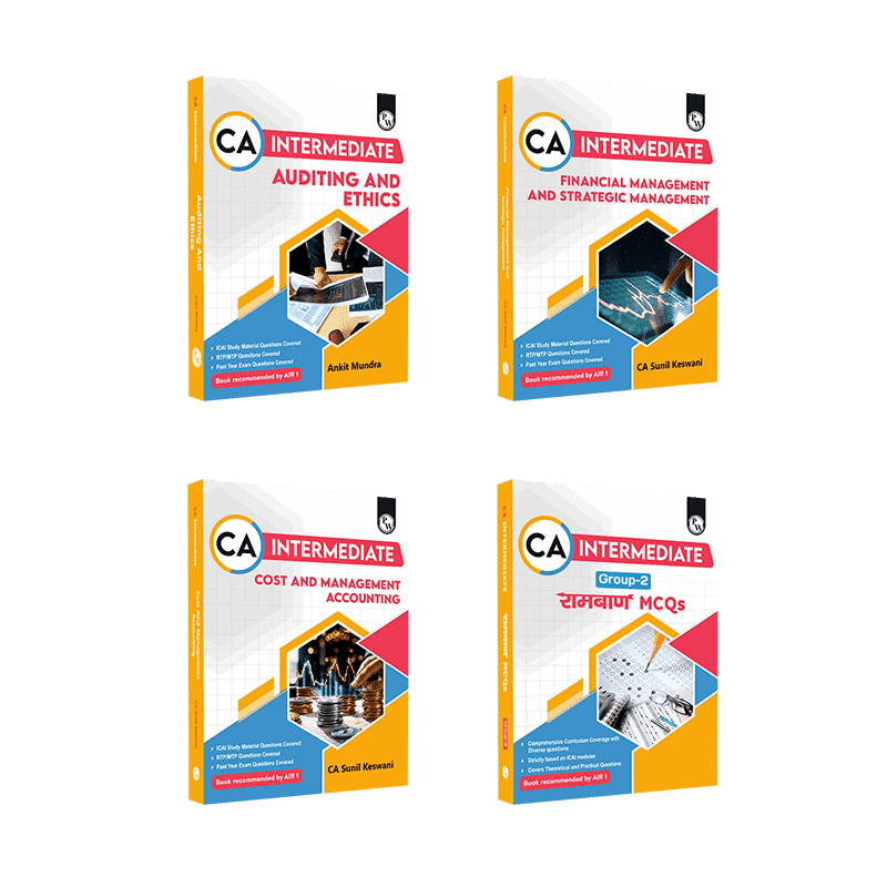CA Intermediate Group 2 Cost & Management Accounting, Financial Management & Strategic Management, Auditing & Ethics, Ramban MCQ's Combo Set of 4 Books l Latest Syllabus For January 2026 Exams