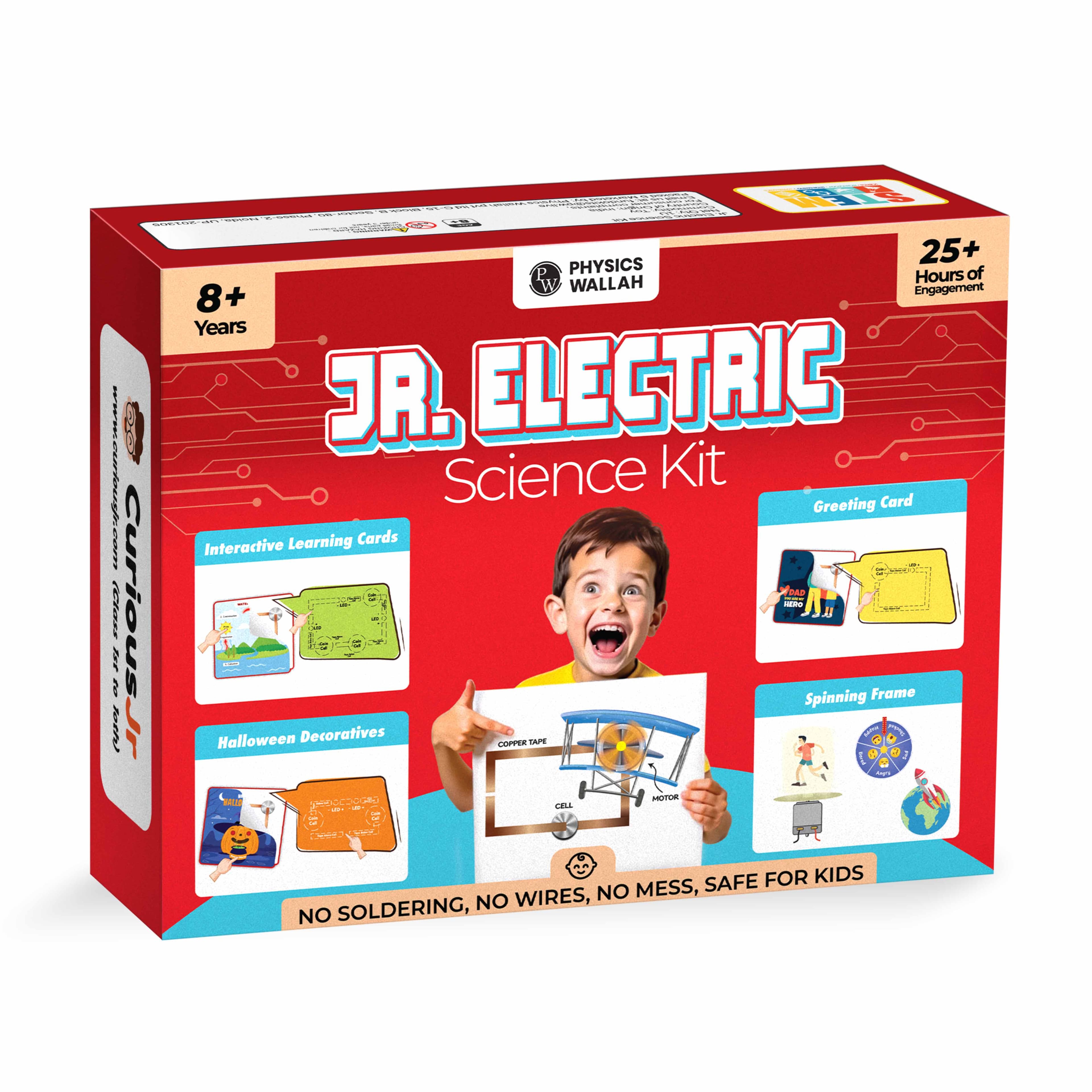 Jr. Electric Science Kit – Electric Kit for Kids | Science Kit with 20+ Experiment | Fun Learning Toys Experiment Kit & Educational Kit for Kids | Return gifts for kids birthday party Ages 8-12