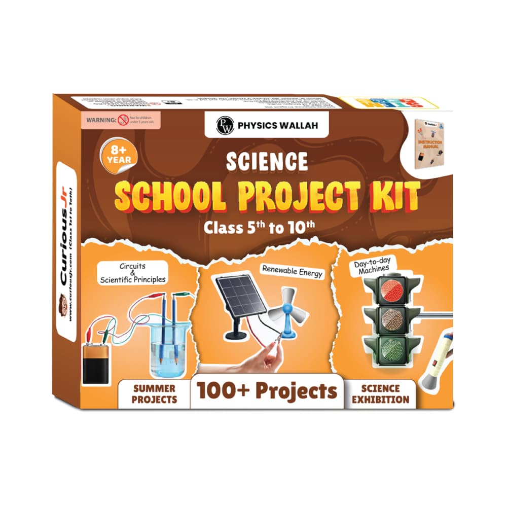 PW Science Kit for School Projects Age 8,9,10,11,12,13,14 & 15 Years Old | 25+ Science Experiments | Educational Learning STEM Toys | Science Gift Set for Girls & Boys