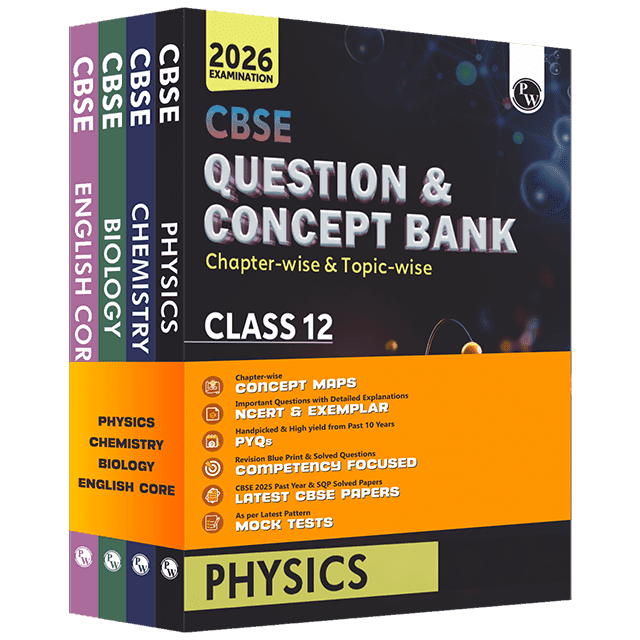 CBSE Question & Concept Bank (QCB) Class 12 Physics, Chemistry, Biology and English Combo Set of 4 Books Chapter-wise and Topic-wise Solved Questions For 2026 Exams