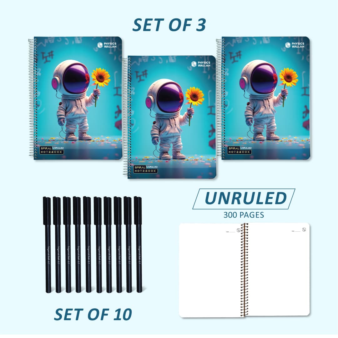 Complete Exam Practice Combo for Students 300 page (Unruled).