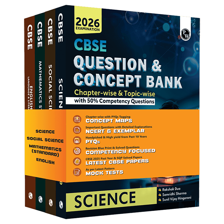 CBSE Question & Concept Bank (QCB) Class 10 Mathematics (Standard), Science, Social Science, English Combo Set of 4 Books Chapterwise & Topicwise Solved Questions For 2026 Exams