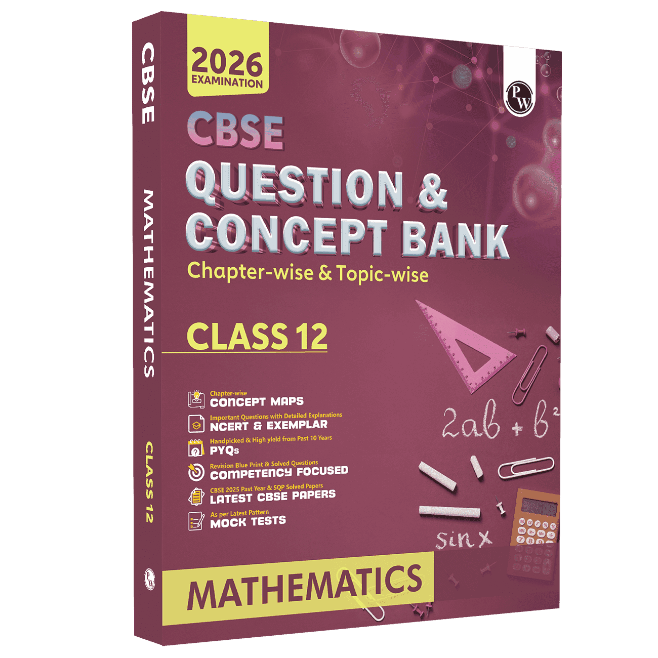 CBSE Question & Concept Bank (QCB) Class 12 Mathematics Chapter-wise and Topic-wise Solved Questions For 2026 Exams with 50% Competency Based Question