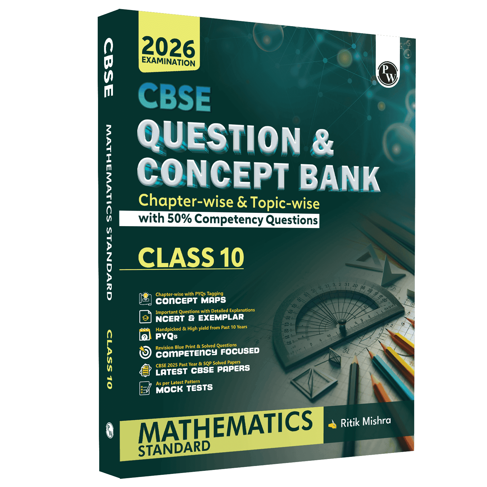 CBSE Question & Concept Bank (QCB) Class 10 Mathematics (Standard) Chapter-wise and Topic-wise Solved Questions For 2026 Exams with 50% Competency Based Question