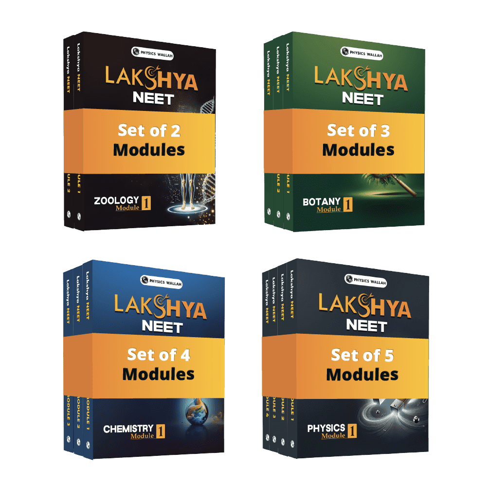 Lakshya For NEET Class 12 Physics, Chemistry, Botany and Zoology Modules with Solutions & 30 OMR Sheets Combo Set of 14 Books For (2025 Edition).