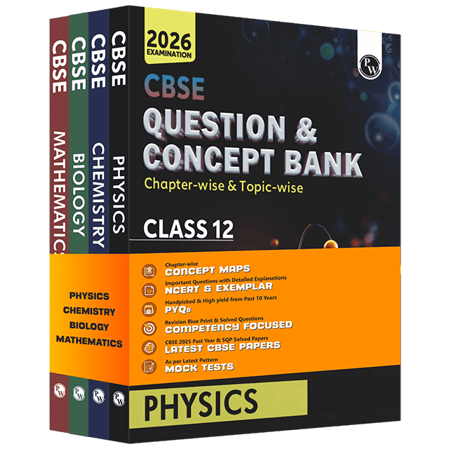 CBSE Question & Concept Bank (QCB) Class 12 Physics, Chemistry, Mathematics and Biology Combo Set of 4 Books Chapter-wise and Topic-wise Solved Questions For 2026 Exams