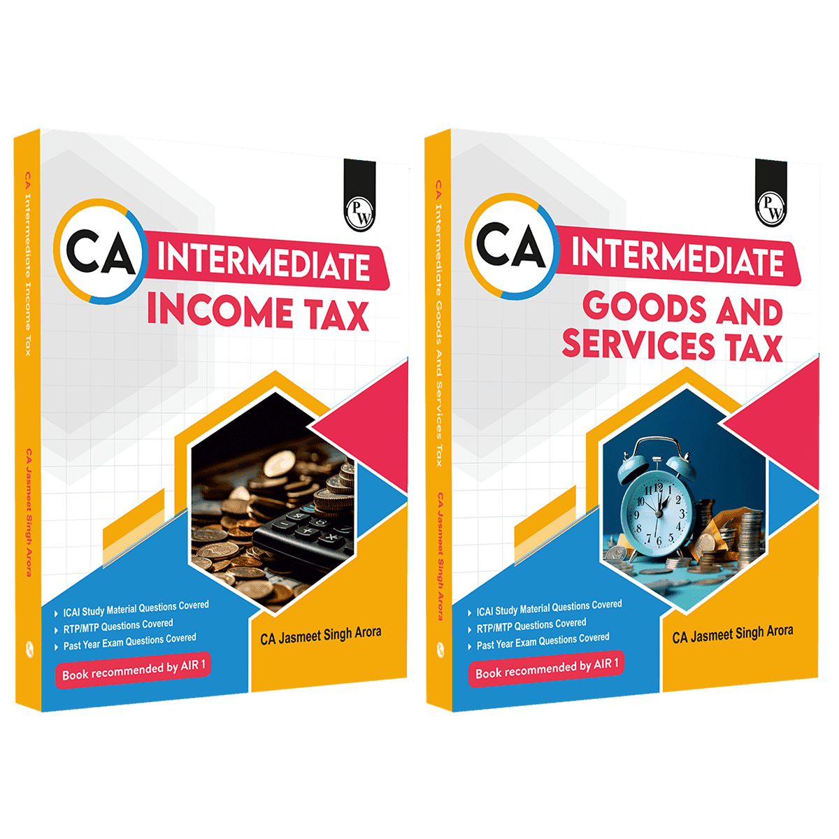 CA Intermediate Group 1 Income Tax and Goods & Services Tax Combo Set of 2 Books By CA Jasmeet Singh | Covering Theory, Exercises and PYQs | Latest Syllabus For January 2026 Exams