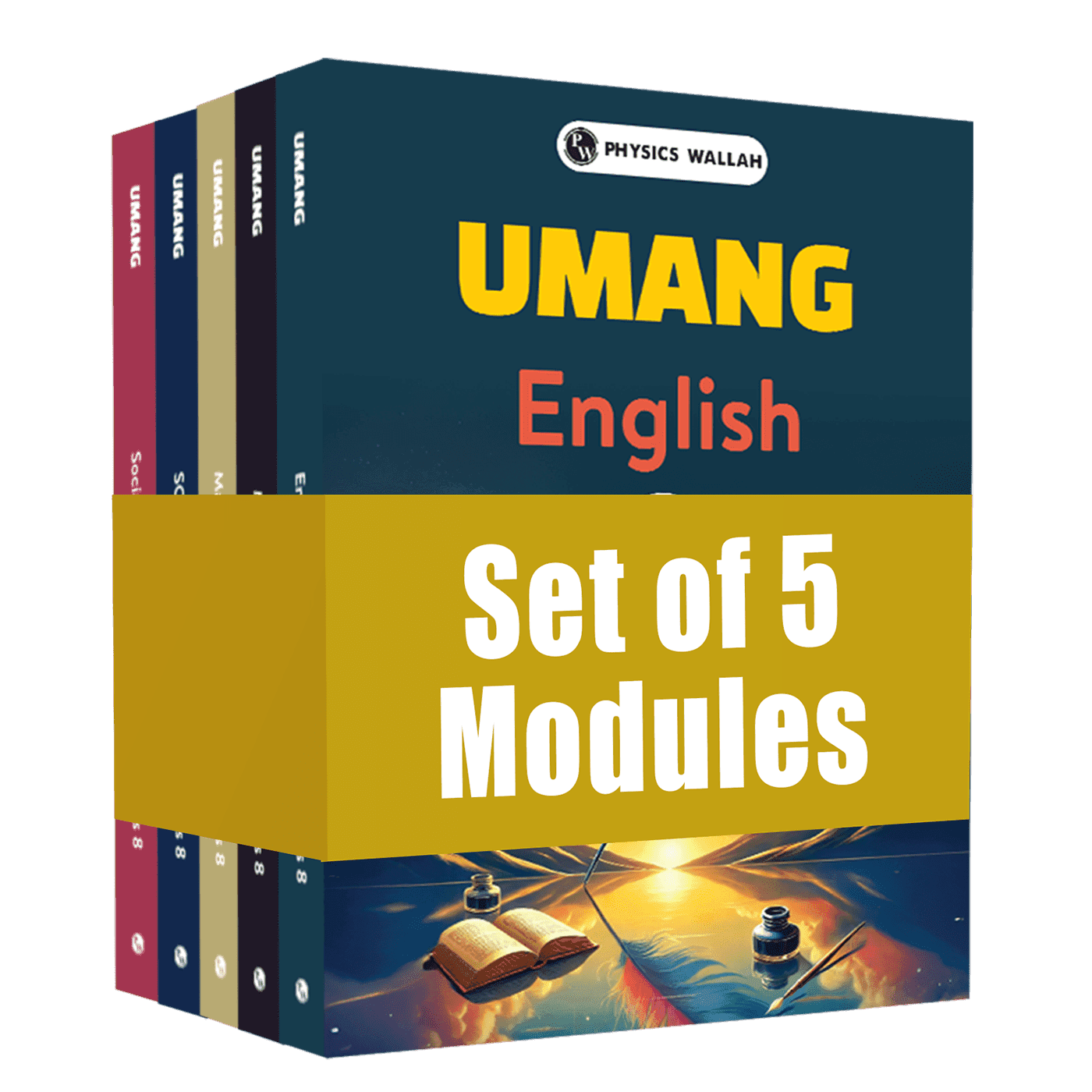 Umang For Class 8 Mathematics, Science, MAT, Social Studies and English Combo Set of 5 Books (2025 Edition)