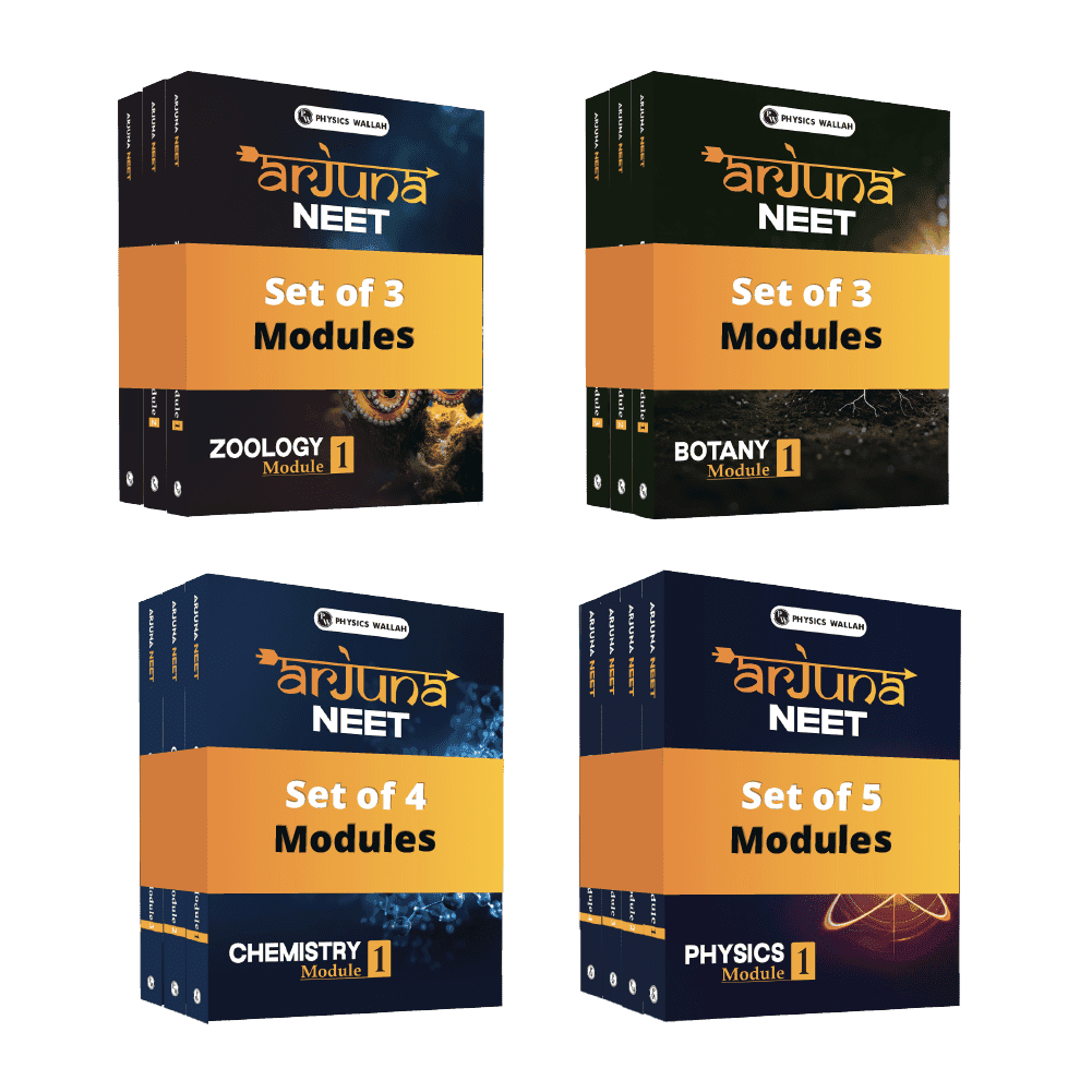 Arjuna For NEET Class 11 Physics, Chemistry, Botany and Zoology Modules with Solutions & 15 OMR Sheets Combo Set of 15 Books For (2025 Edition).