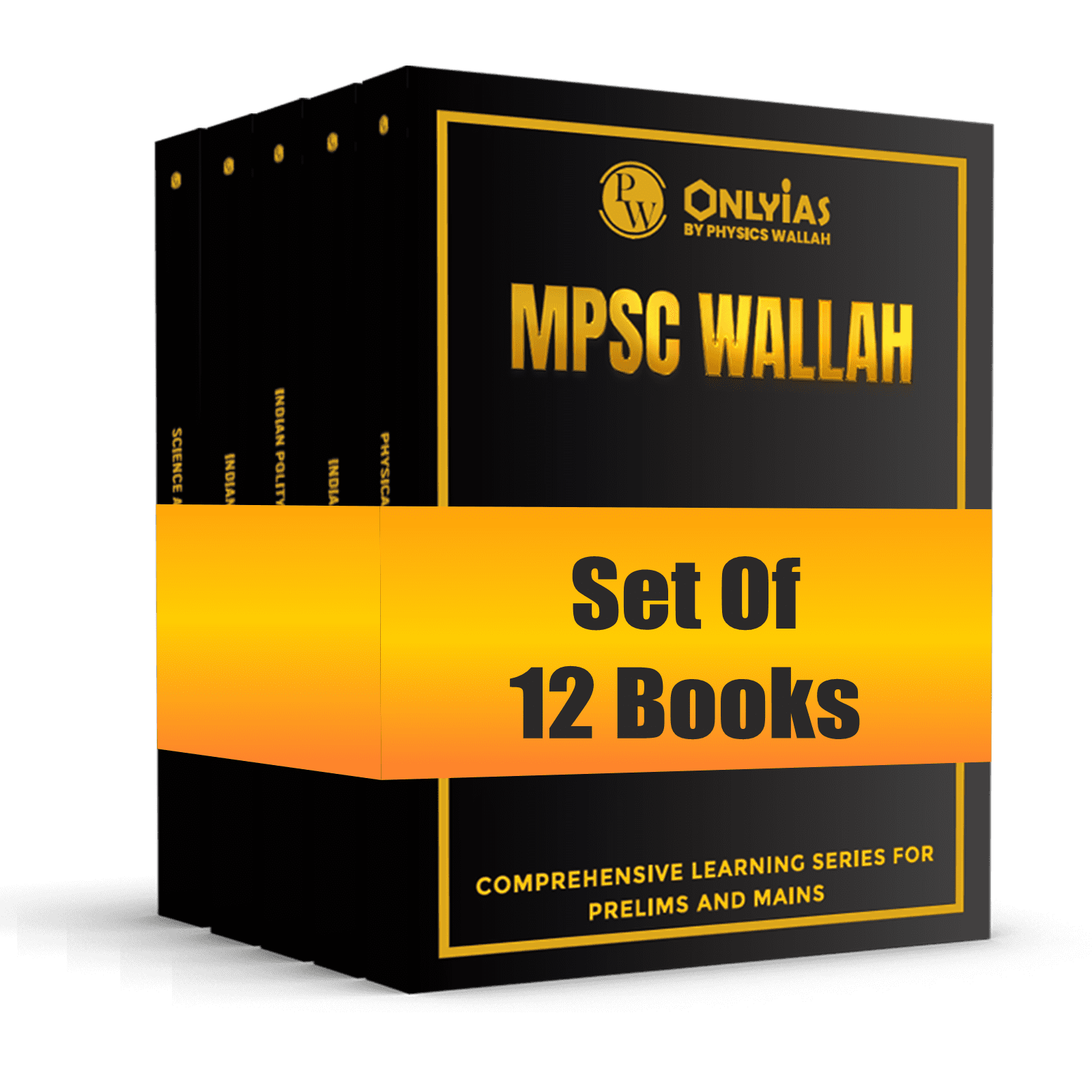 PWONLYIAS MPSC Wallah Combo Set of 12 Books For Civil Services Exam 2024 English Edition | Comprehensive Learning Series For Prelims and Mains 