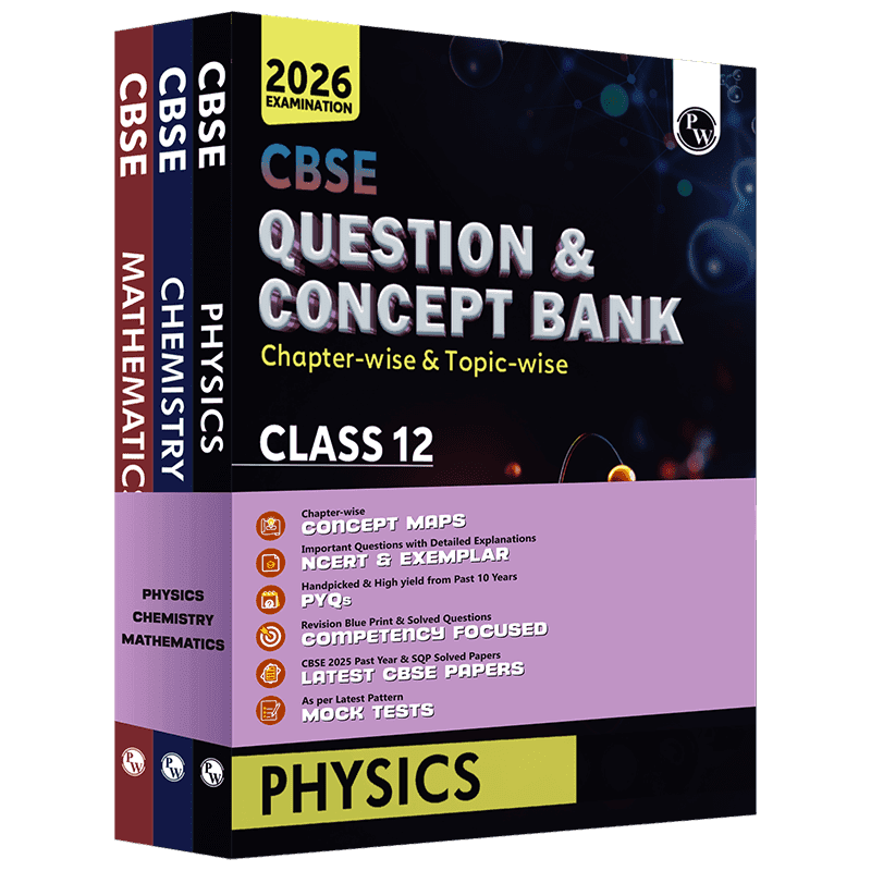CBSE Question & Concept Bank (QCB) Class 12 Physics, Chemistry, Mathematics Combo Set of 3 Books Chapter-wise and Topic-wise Solved Questions For 2026 Exams