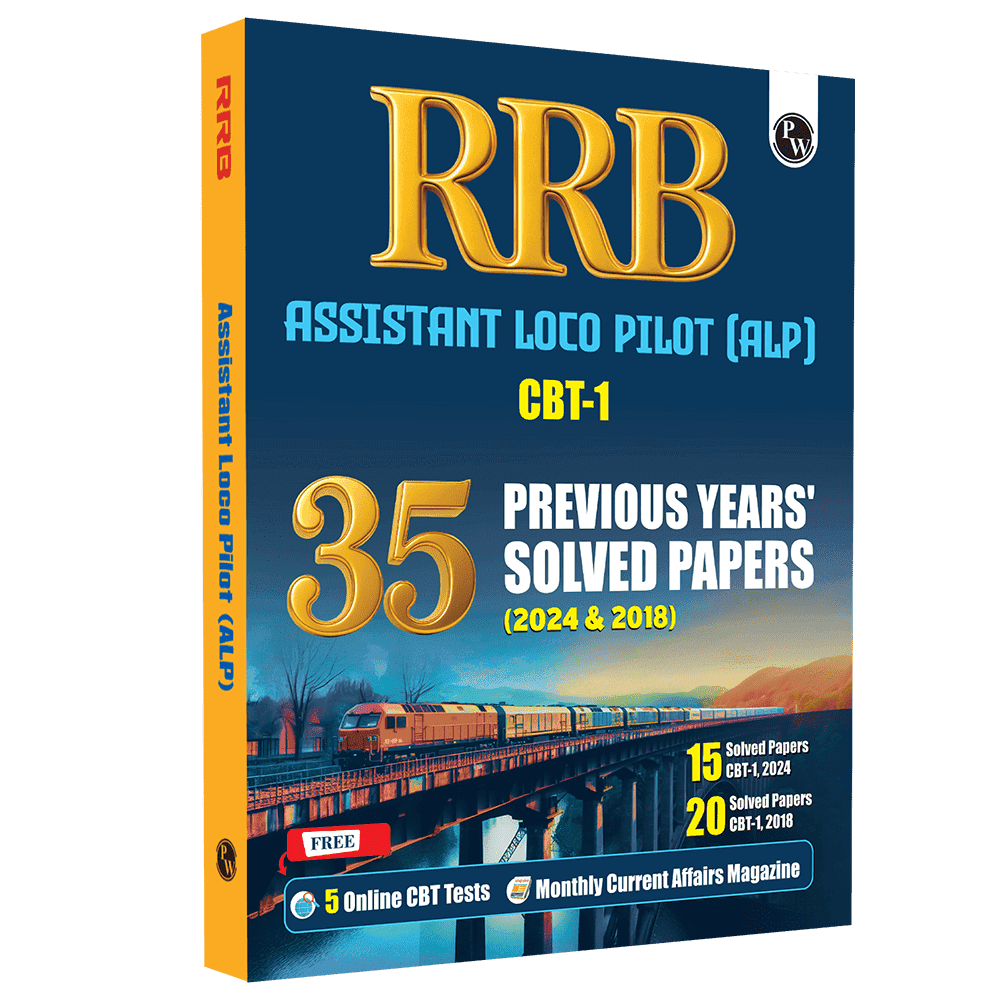 35 RRB Assistant Loco Pilot (ALP) CBT-1 Previous Year Solved Papers (2024 & 2018) with 5 Online Mock Tests For Exam 2025-2026 | Fully Solved PYQ | English Edition