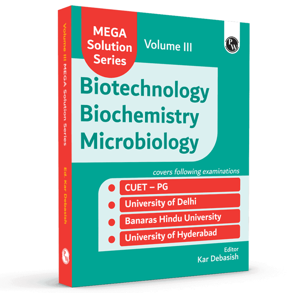 Mega Solution Series Biotechnology Biochemistry Microbiology Volume 3 by Debasish Kar For CUET-PG 2024-2025 Exams