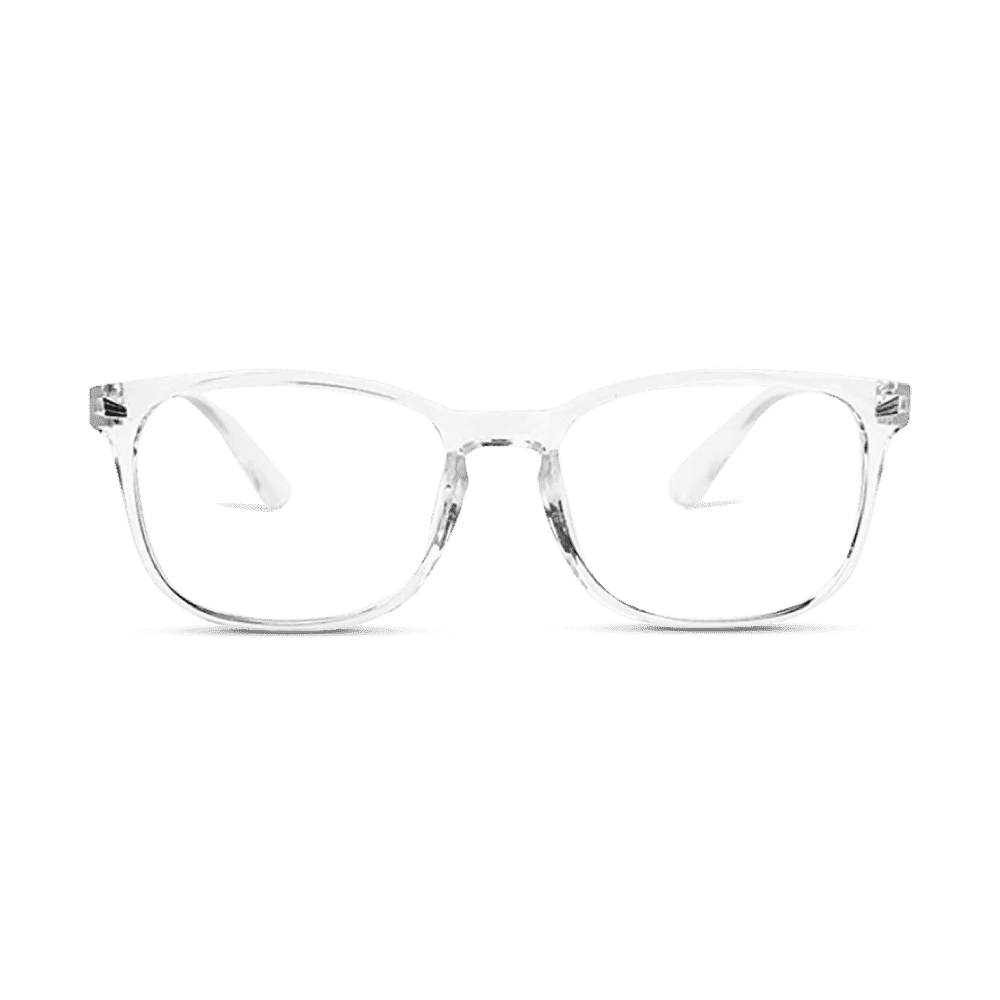 NAZARIYA Blue Ray Protection Glasses | Stylish Zero Power Glasses for Men & Women | UV Filter Glasses | Computer Glasses for Eye Protection | Lightweight - Clear