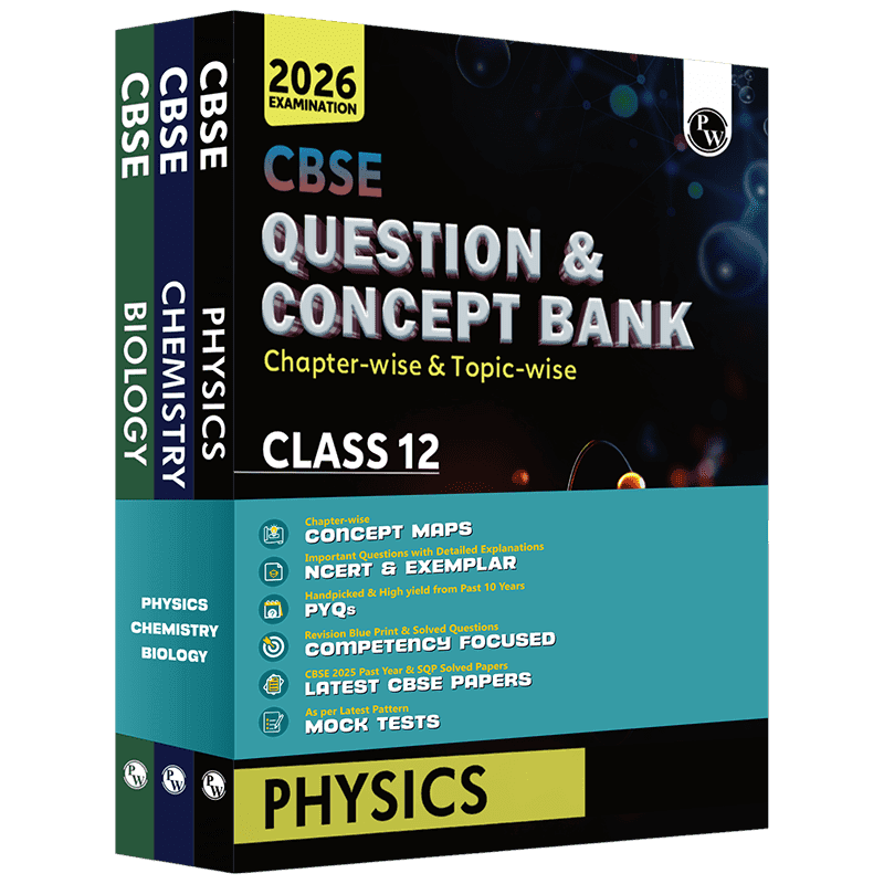 CBSE Question & Concept Bank (QCB) Class 12 Physics, Chemistry and Biology Combo Set of 3 Books Chapter-wise and Topic-wise Solved Questions For 2026 Exams