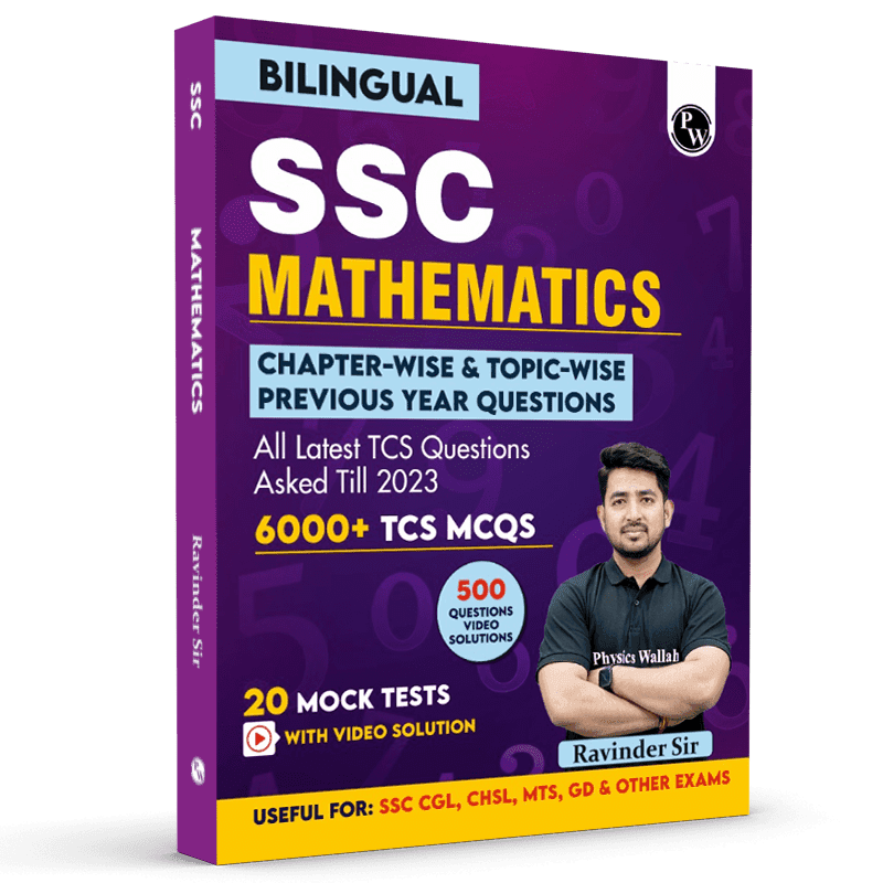 SSC Mathematics Bilingual by Ravinder Sir 6000+ TCS MCQs l Chapterwise and Topicwise MCQs with Explanations l SSC CGL, CHSL, GD Constable, MTS For 2024 Exam Preparation