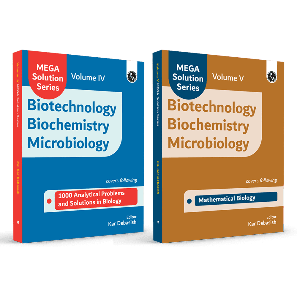 Mega Solution Series Biotechnology Biochemistry Microbiology Volume 4 & 5 Combo Set of 2 Books by Debasish Kar For 2024-2025 Exams