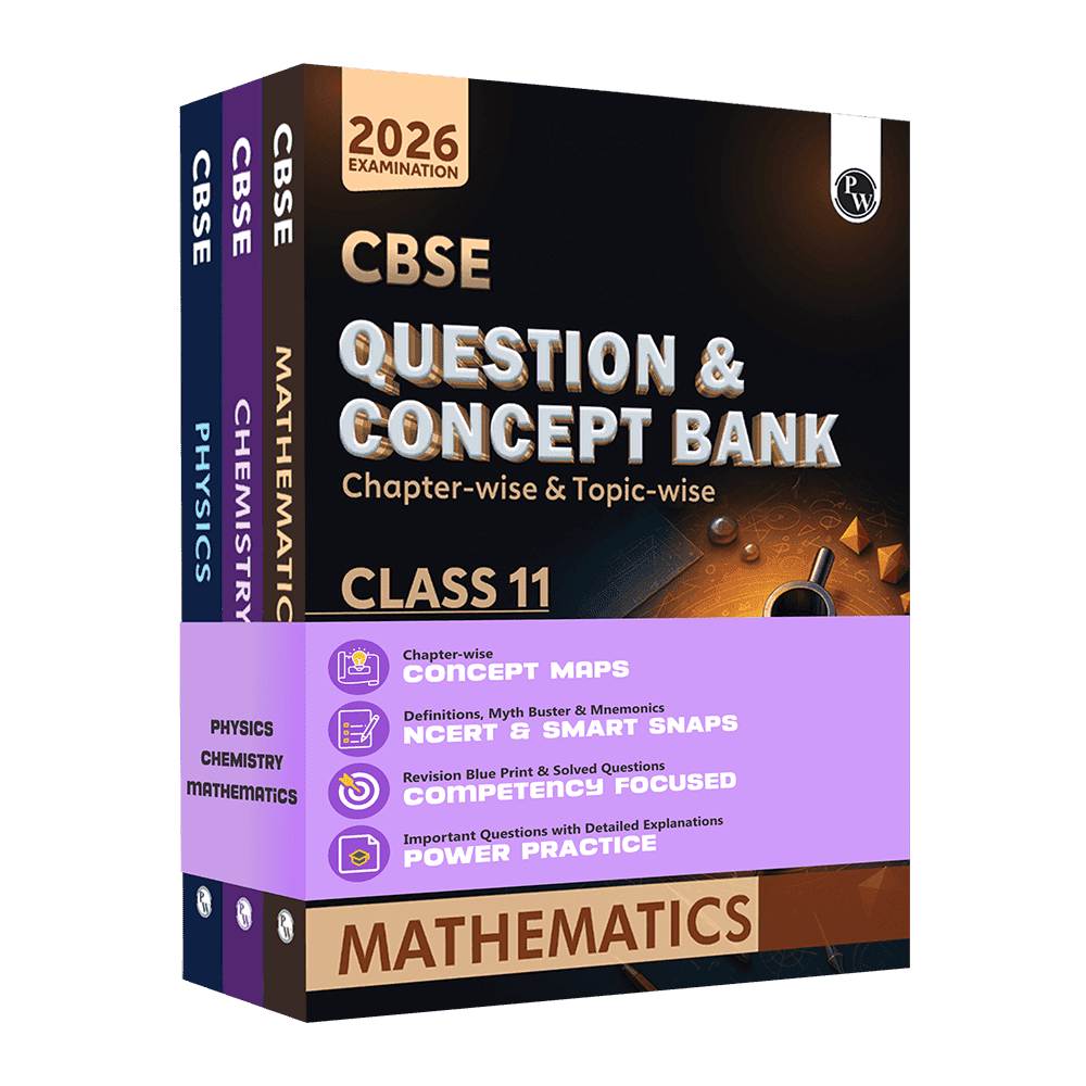 CBSE Question & Concept Bank (QCB) Class 11 Physics, Chemistry, Mathematics Combo Set of 3 Books Chapterwise & Topicwise Solved Questions For 2026 Exams
