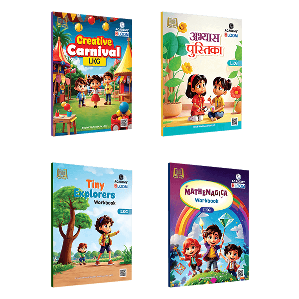 PW Bloom Lower KG Workbook Combo | Total 4 Workbooks (Hindi, English, EVS, Maths) with PERFORATED SHEETS & STICKER ACTIVITY -2024 | NEP 2020 Aligned