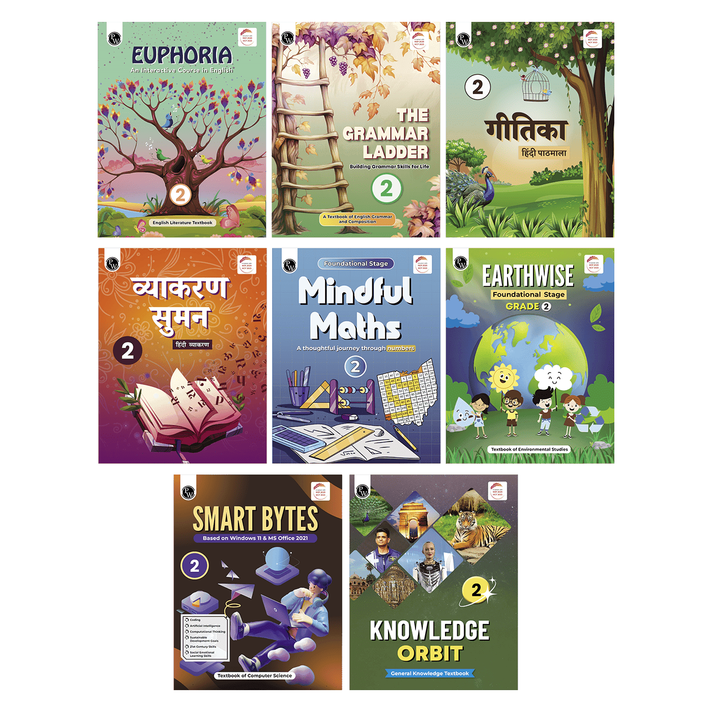 PW Grade 2 Complete Learning Set of 8 Books