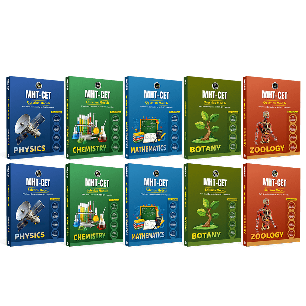 Maharashtra Board MHT-CET Physics, Chemistry, Mathematics, Botany & Zoology Question Bank & Solution Booklet Set of 10 Books | Theory plus PYQs of MHTCET, CBSE & MH Boards