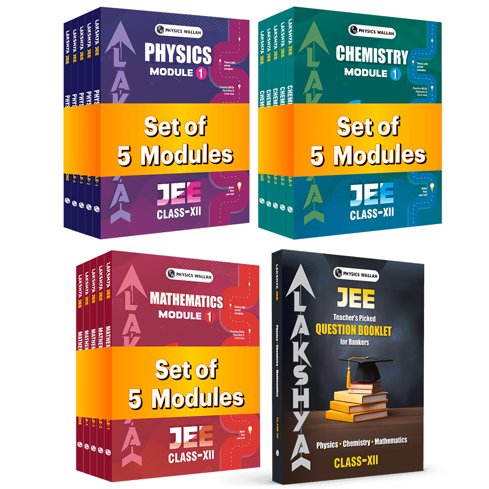 PW Lakshya For JEE Main & Advanced Class 12 Physics, Chemistry, Mathematics Modules and Questions Booklet with Solutions Combo Set of 16 Books (2026 Edition) .