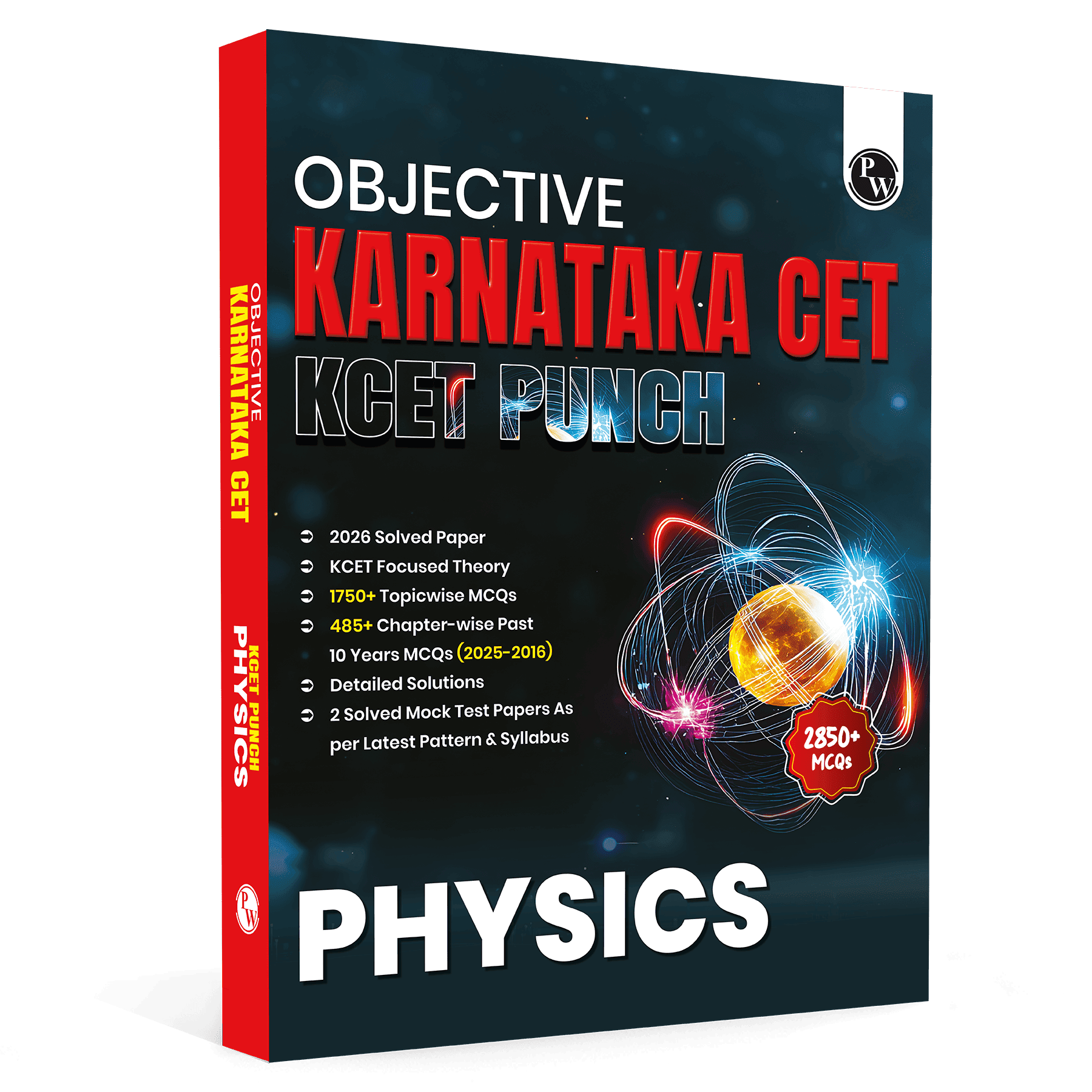 PW Karnataka CET (KCET) Objective NCERT Punch Physics For KCET 2027 Exam l Topicwise Theory with 2850+ MCQs | KCET 10 Years PYQs and Mock Tests