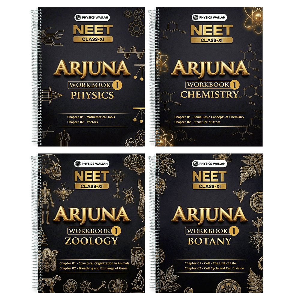 PW Arjuna For NEET Workbook Class 11 Biology, Zoology, Physics & Chemistry Combo Set of 4 Books (2026 Edition) 
