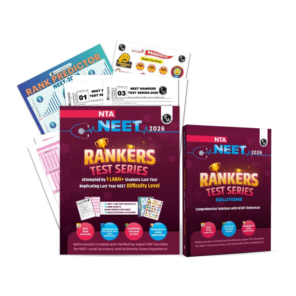 NTA 15 NEET Rankers Test Series 2026 Verified & Curated By Expert Faculties as per latest NEET Difficulty | Rank Predictor, Motivational Sticker, 15 OMR Sheet & Solution Booklet