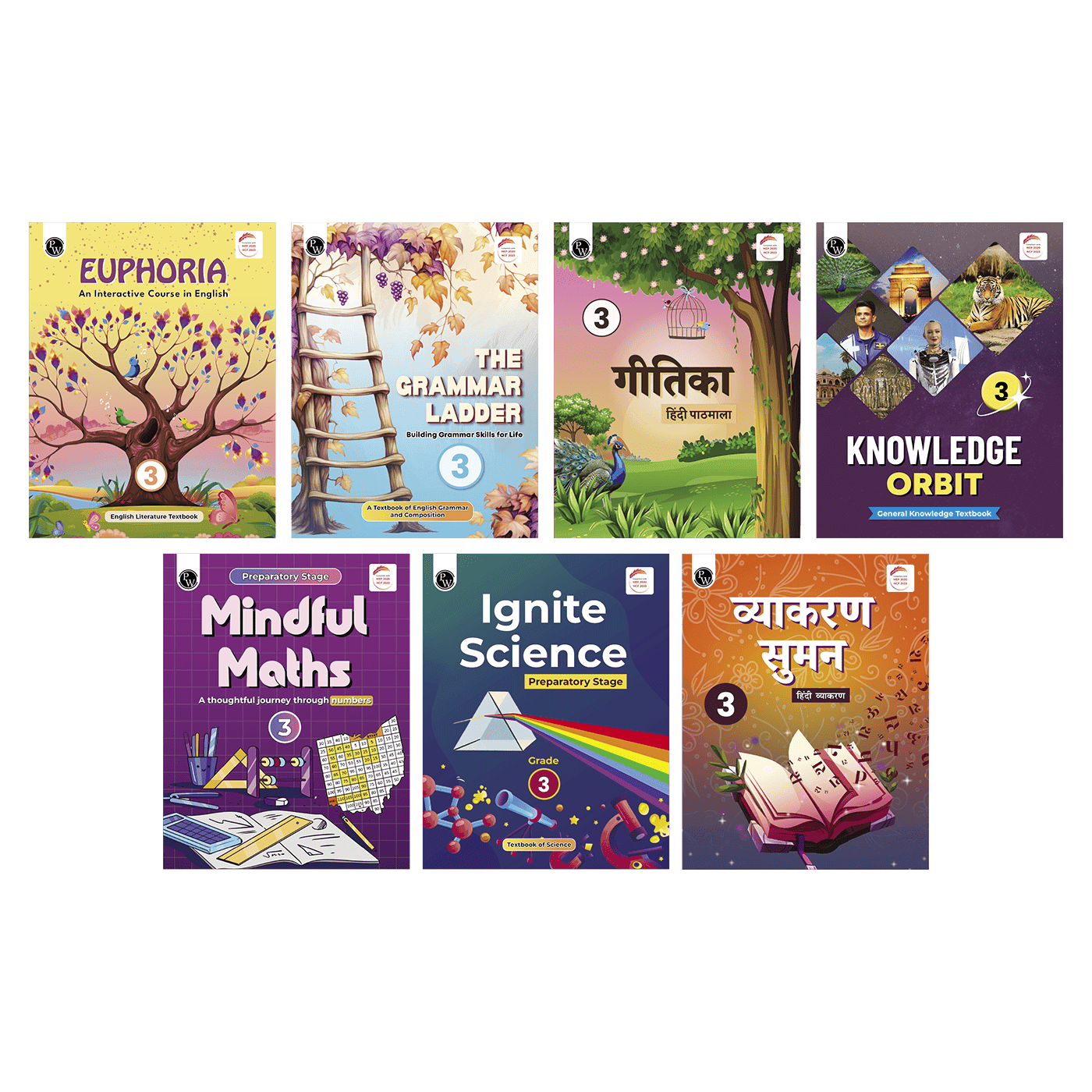 PW Grade 3 Complete Learning Set of 7 Books