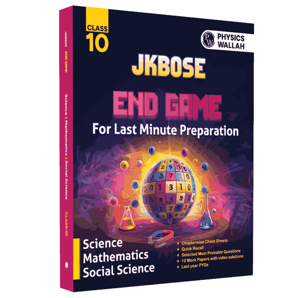 JKBose End Game For Class 10 Science, Mathematics and Social Science For 2026 Exams | Chapterwise Cheat Sheets | Quick Recall | 12 Mock Papers with Video Solutions