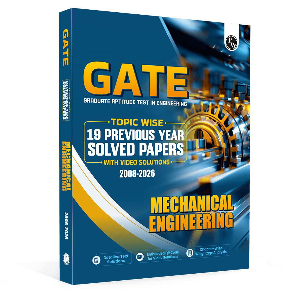  GATEWALLAH Mechanical Engineering Topicwise Previous Year Solved Papers (2026 - 2008) with Video Solutions For 2027 Exams | Detailed Text Solutions