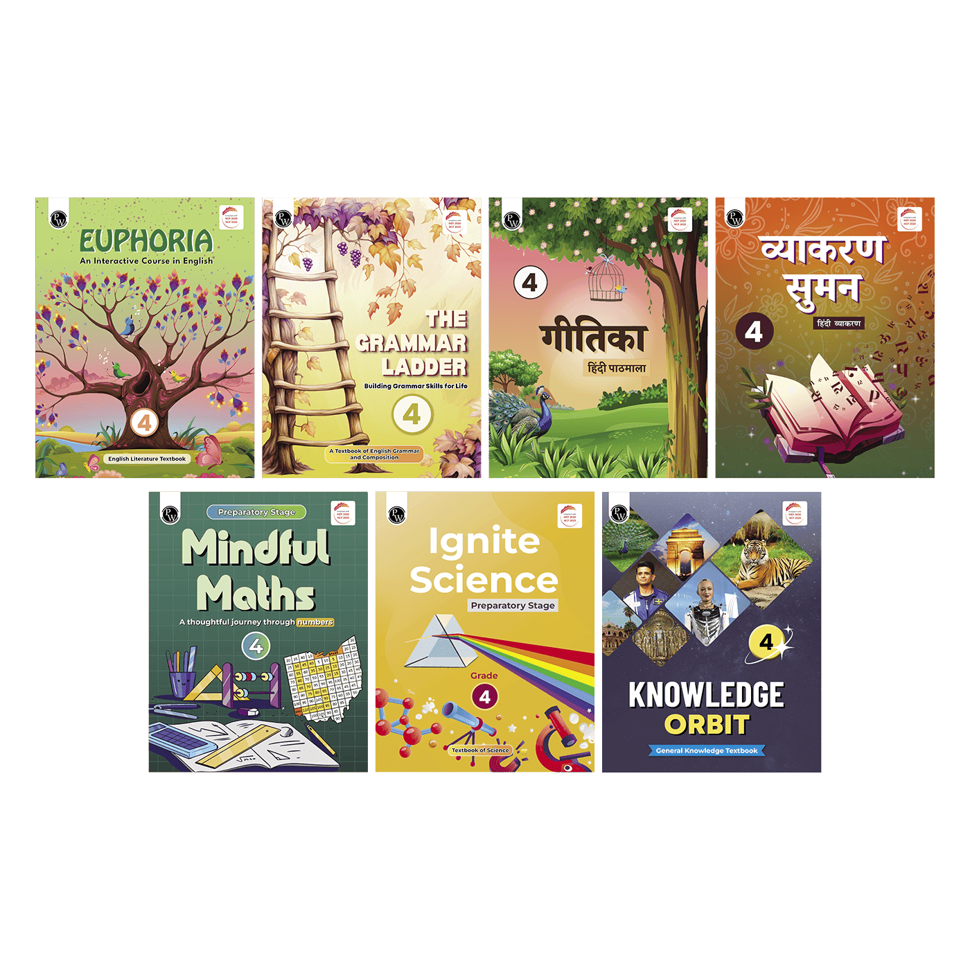 PW Grade 4 Complete Learning Set of 7 Books