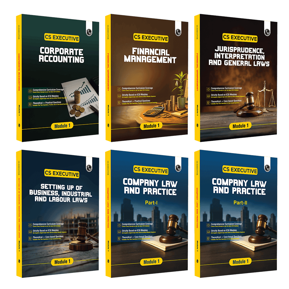 CS Executive Theory Books  – Complete Combo Set of 6 Books (Module I)