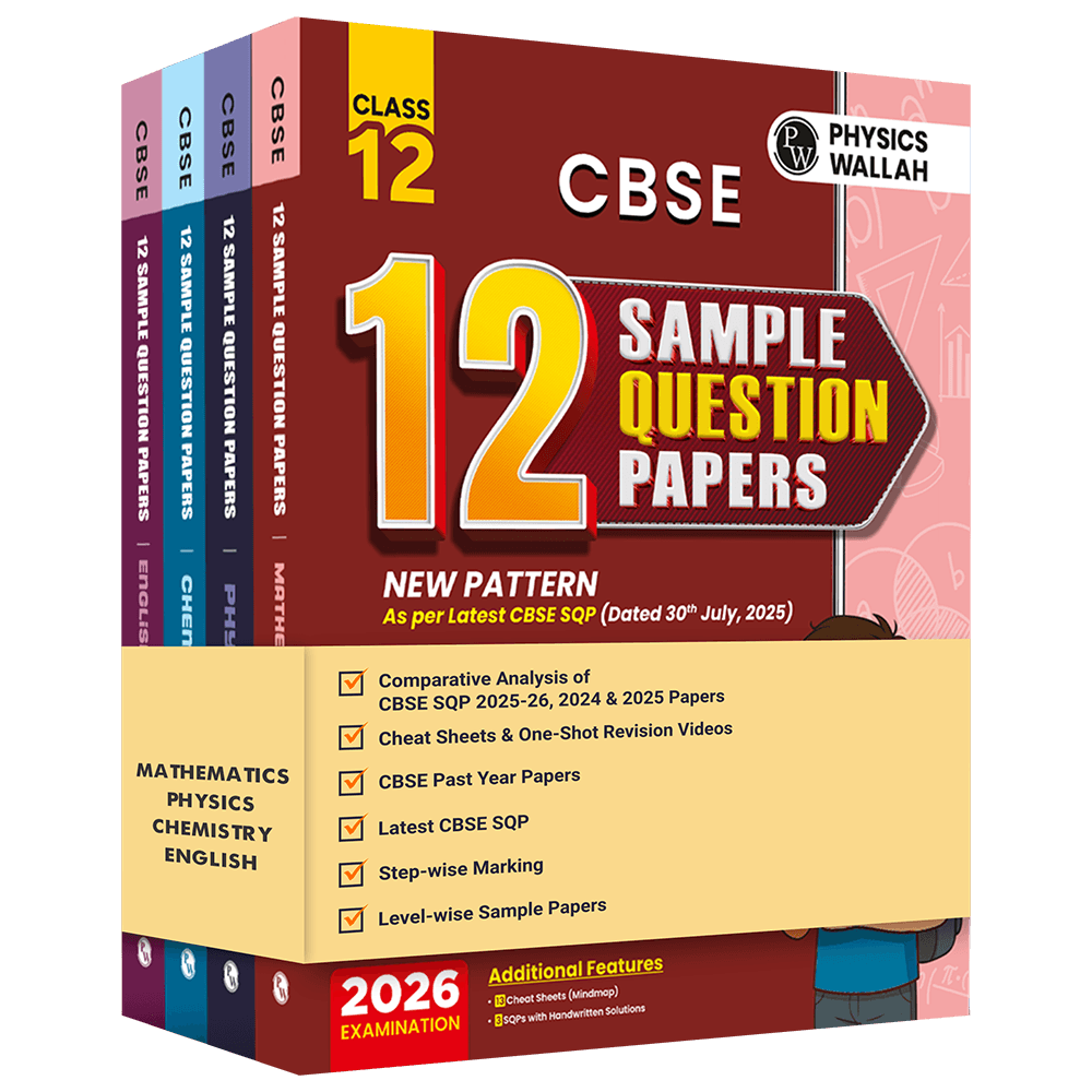 CBSE 12 Sample Question Papers Class 12 Physics, Chemistry, Mathematics & English Core Combo Set of 4 Books For 2026 Board Exam (As Per Latest SQP Dated 30 July 2025)