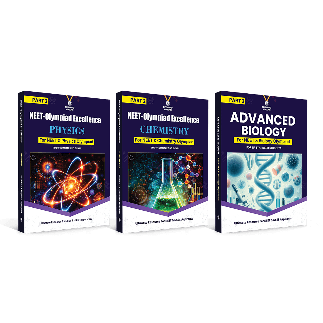  Excellence For NEET & Olympiad Class 11 Part-2 Physics, Chemistry, Biology Modules with Solutions Combo Set of 3 Books (2026 Edition)