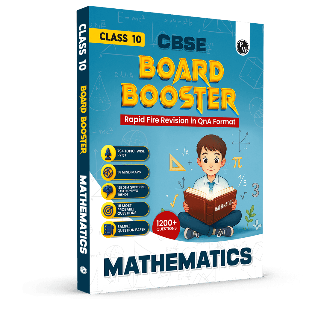 CBSE Class 10 Board Booster Mathematics Question Bank For 2026 Board Exams l 1200+ Questions l Rapid Revision l Topicwise PYQs, Mind Maps, GEM Questions & Most Probable Questions