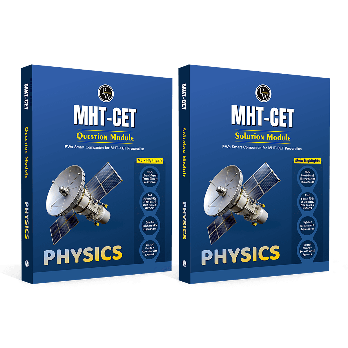  PW Maharashtra Board MHT-CET Physics Question Bank & Solution Booklet Set of 2 Books | Theory plus PYQs of MHCET, CBSE & MH Boards | Detailed Solution Explanations 