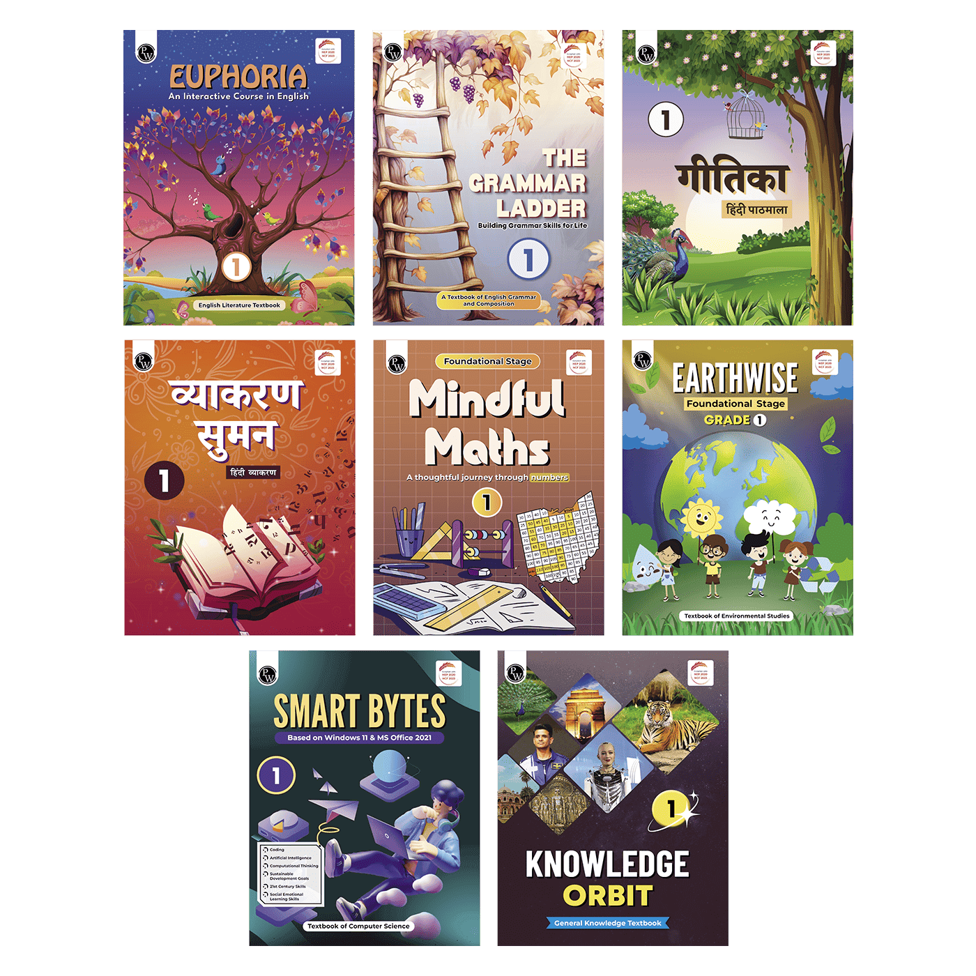 PW Grade 1 Complete Learning Set of 8 Books
