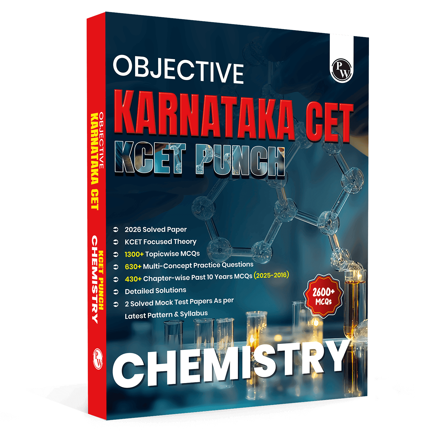 PW Karnataka CET (KCET) Objective NCERT Punch Chemistry For KCET 2027 Exam l Topicwise Theory with 2650+ MCQs | KCET 10 Years PYQs and Mock Tests