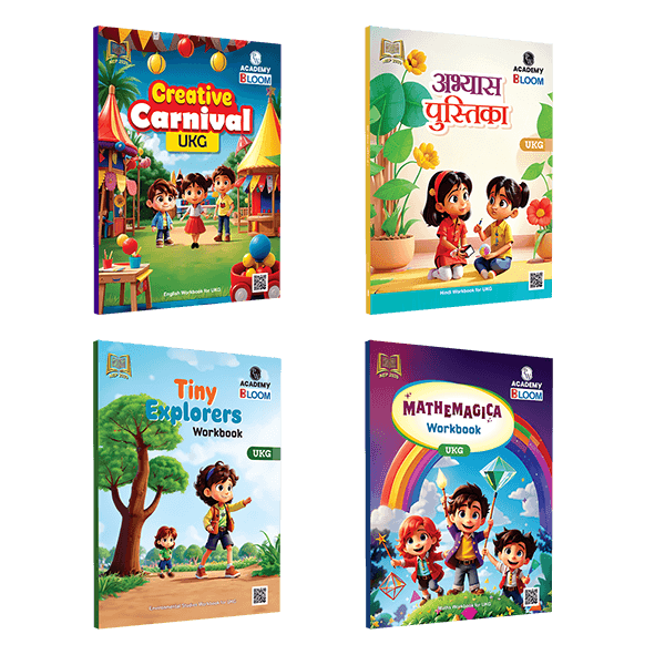 PW Bloom Upper KG Workbook Combo | Total 4 Workbooks (Hindi, English, EVS, Maths) with PERFORATED SHEETS & STICKER ACTIVITY -2024 | NEP 2020 Aligned