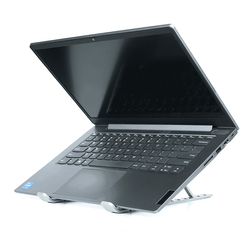 PW Height Adjustable, Foldable & Portable Laptop Stand | Aluminium Alloy-Silver