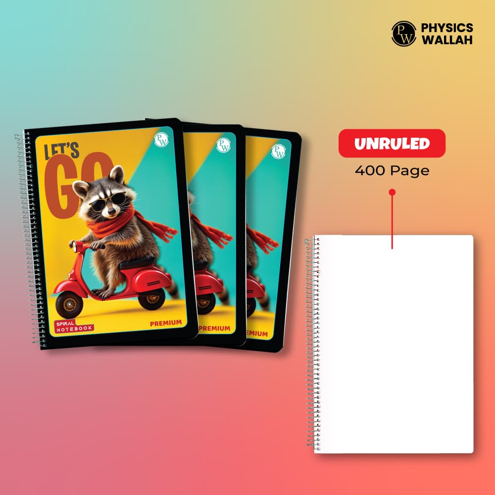 400 Pages A4 Unruled Spiral Notebook | A4 Ruled set of 3 | Spiral Binding | Strong Plastic Cover | Ideal for School, College & Exam Preparation