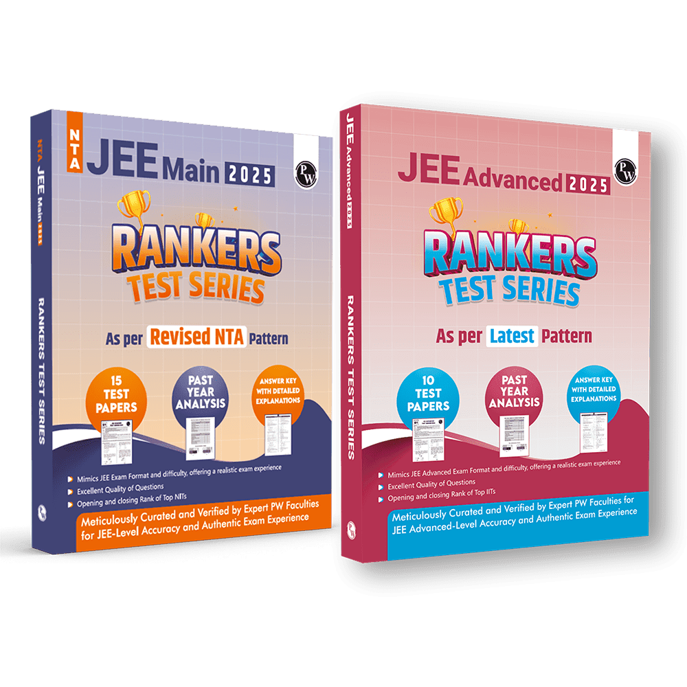 JEE Main & Advanced Rankers Test Series 2025 Combo Set of 2 Books As Per Latest Exam Pattern | Elaborated Solutions with College Cutoff and Past Year Paper Analysis
