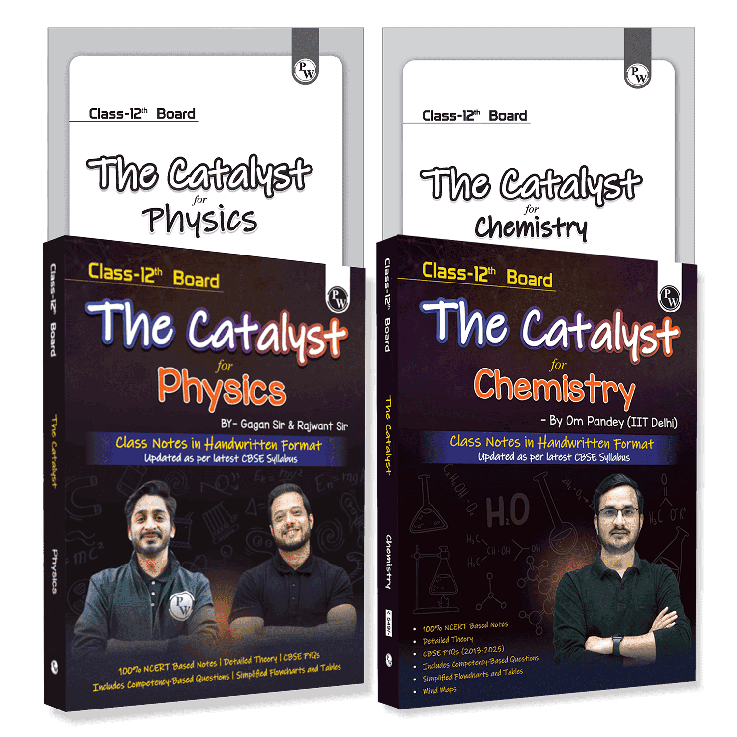 PW Class 12 Board The Catalyst For Chemistry & Physics Combo with Most Relevant Practice Questions Booklet By Om Pandey, By Gagan Sir & Rajwant Sir | Handwritten Notes