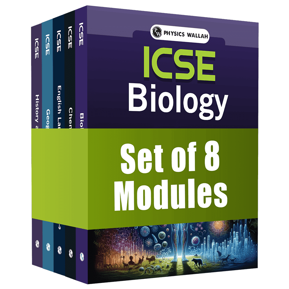 ICSE Class 9 Mathematics, Physics, Chemistry, Biology, Geography, History and Civics, English Langauge Paper 1 & 2 Combo Set of 8 Books (2025 Edition)