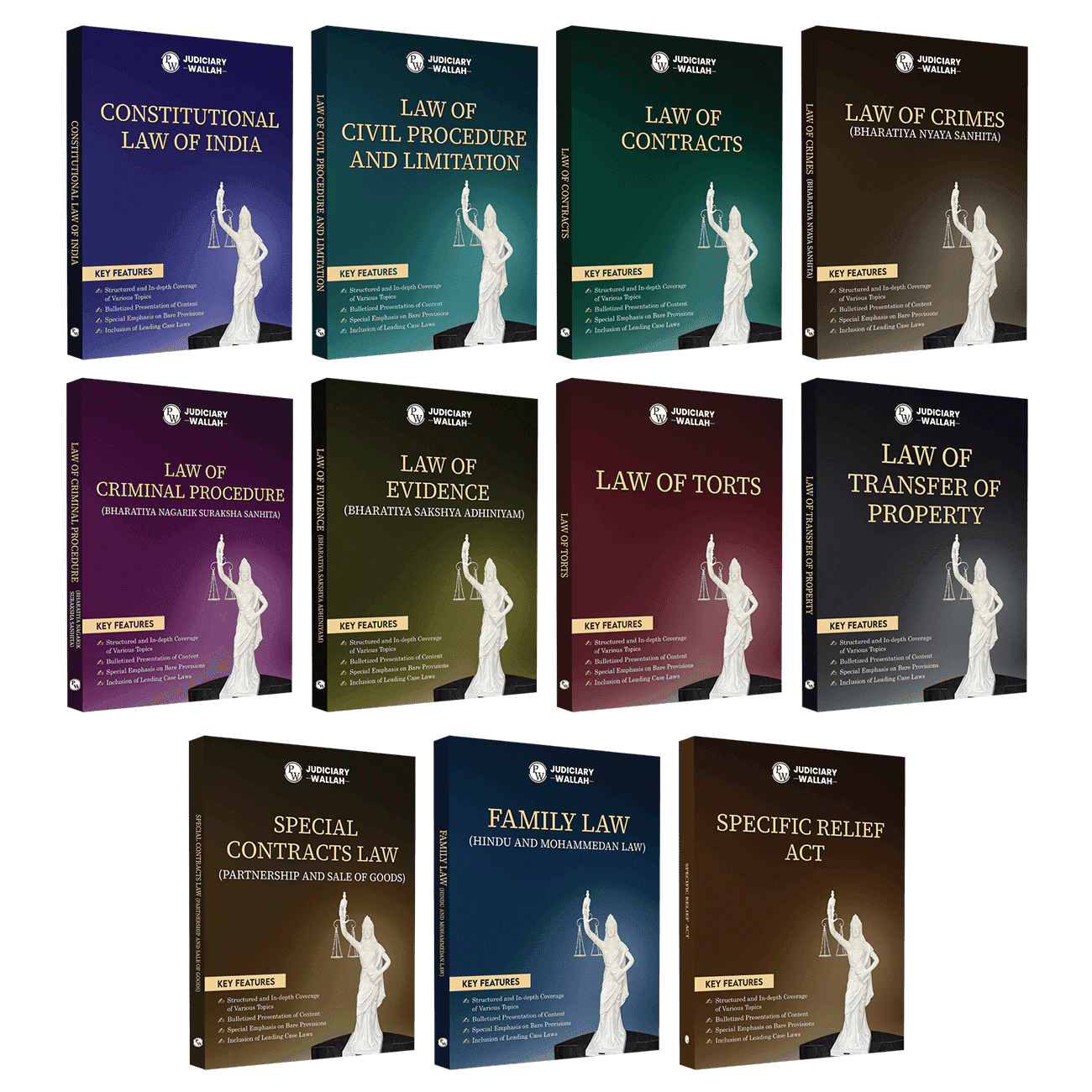 Judiciary Comprehensive Combo Set of 11 Books | Complete Judicial Service Exam Prep with Case Laws, Legal Maxims & In-Depth Coverage of Key Concepts