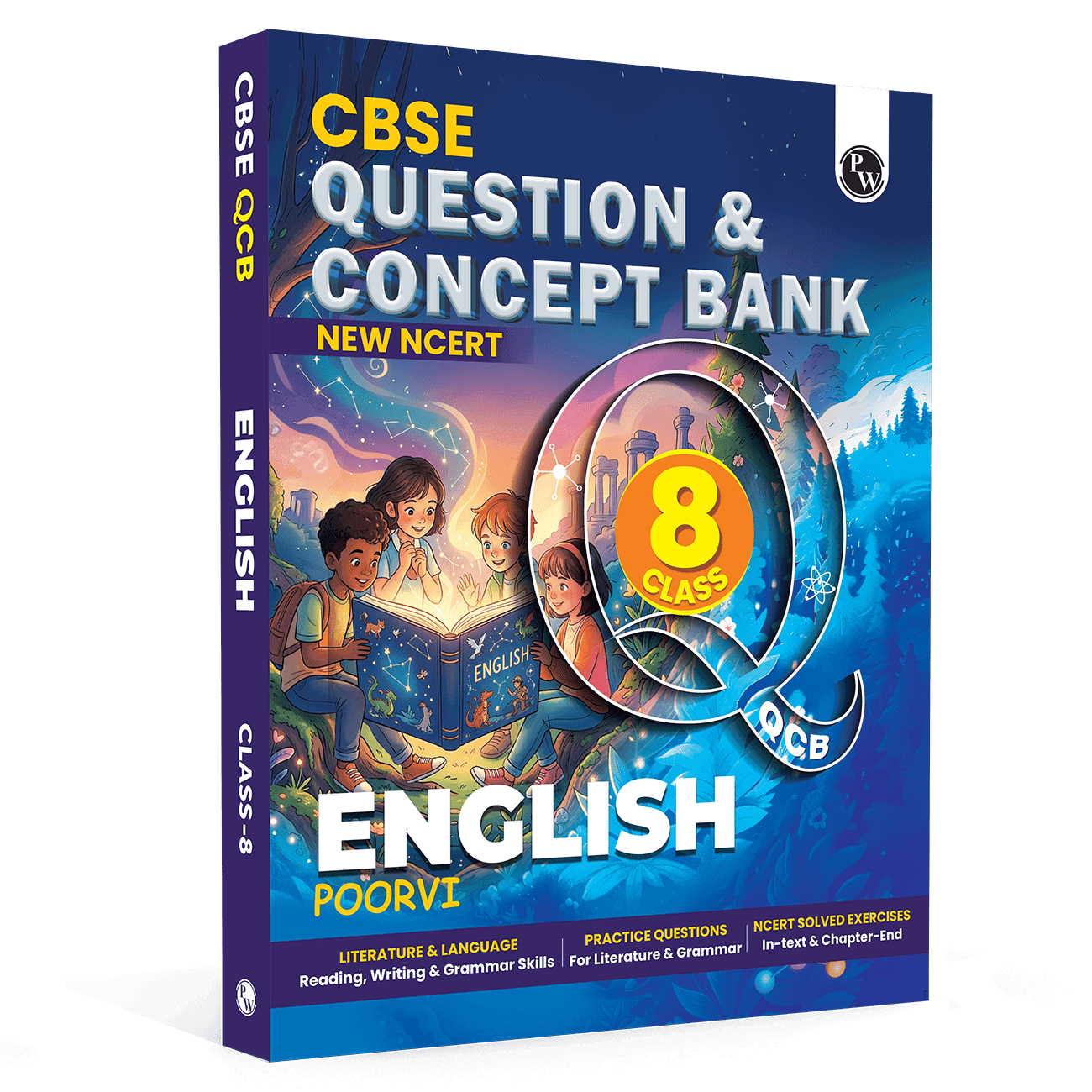 PW Concept & Question Bank Class 8 New NCERT English (Poorvi) for 2026 Exams| NCERT Exercises with Detailed Solutions | Literature & Language (Reading, Writing & Grammar) Practice Questions