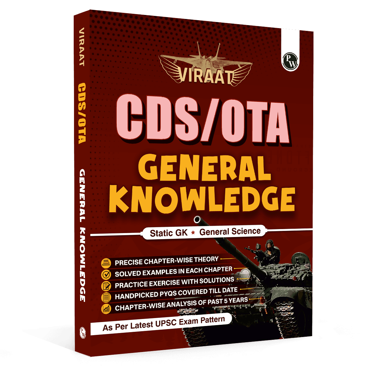Viraat CDS Book 2026 General Knowledge | PYQ (2026-21) | Latest 2026 Solved Paper | Chapterwise Theory, Solved Examples, Practice Exercises & Past Year Questions
