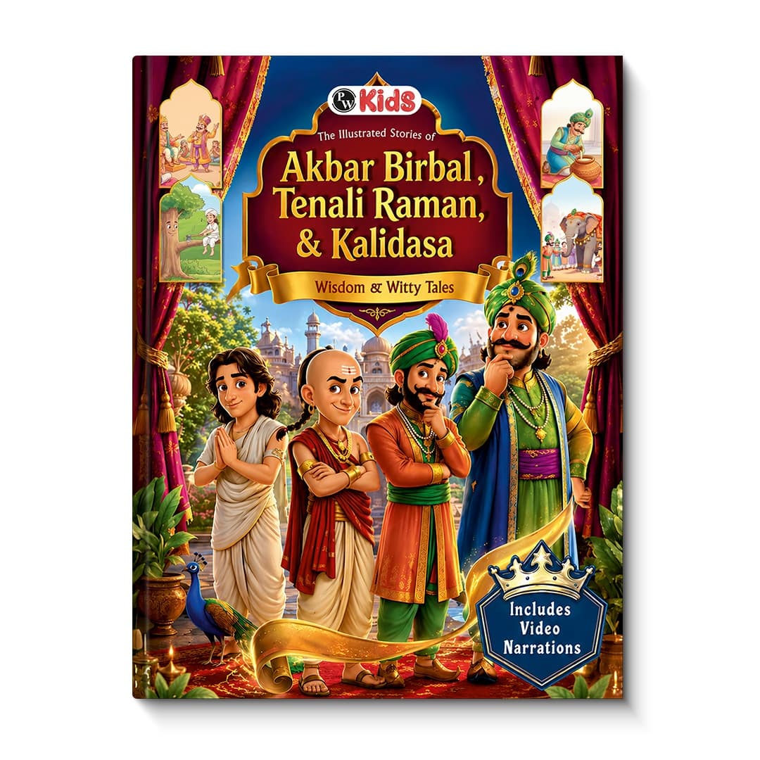 Tenali Raman Story Books For Kids - Illustrated Stories of Akbar Birbal, Tenali Raman & Kalidasa | Wisdom & Witty Tales | Includes Video Narrations | Moral Stories For Kids